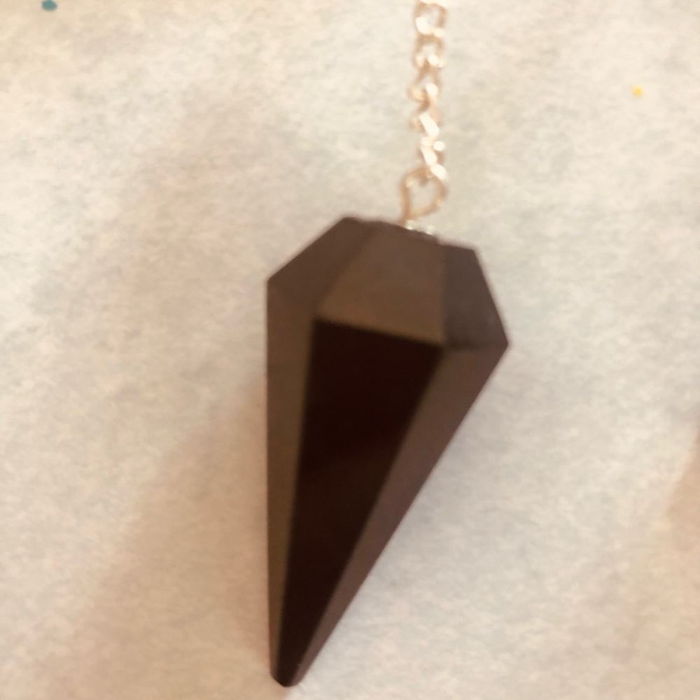 Black Agate Pendulum. New!